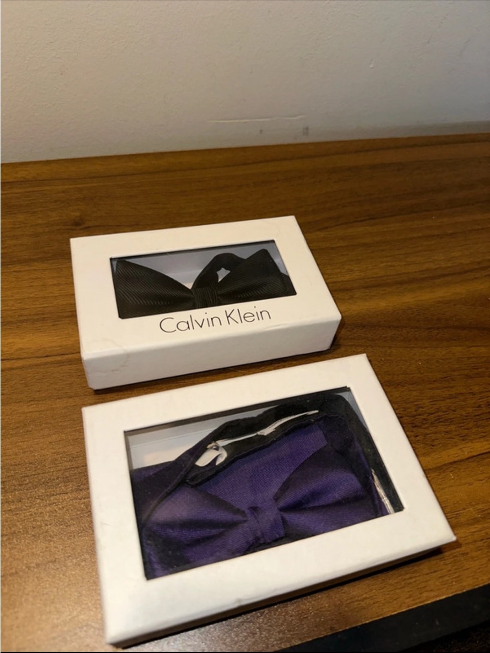 Calvin Klein Purple Men's Bow Tie